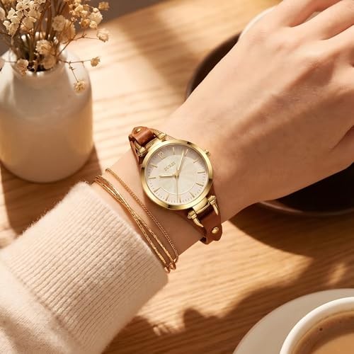 [BUREI] Women’s Analog Quartz Watch, Waterproof, Simple, Stylish, E… ore order