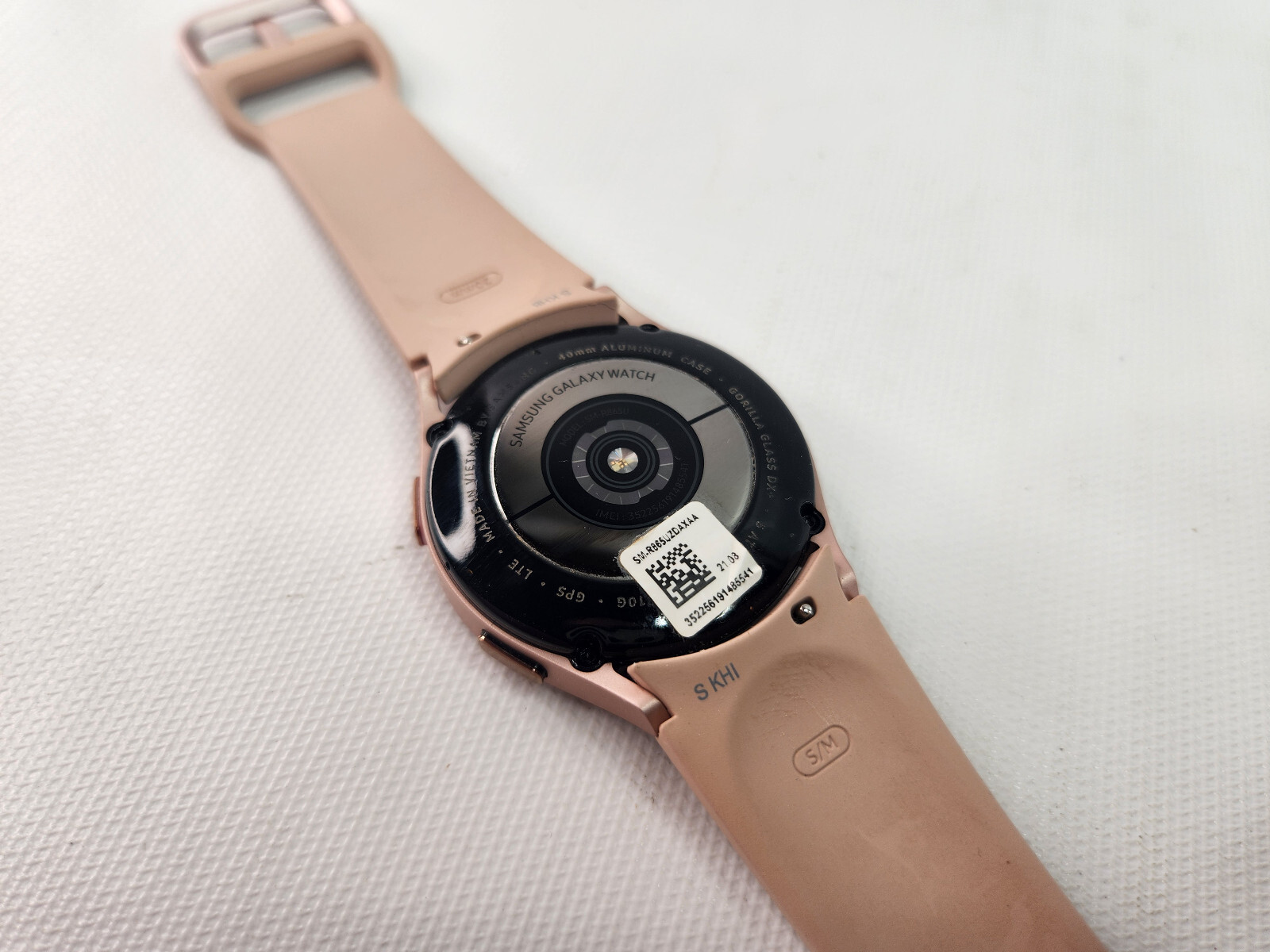 Samsung Galaxy Watch 4 Pink Band Preowned 40mm 20mm SM-r865uzdaxaa Watch4