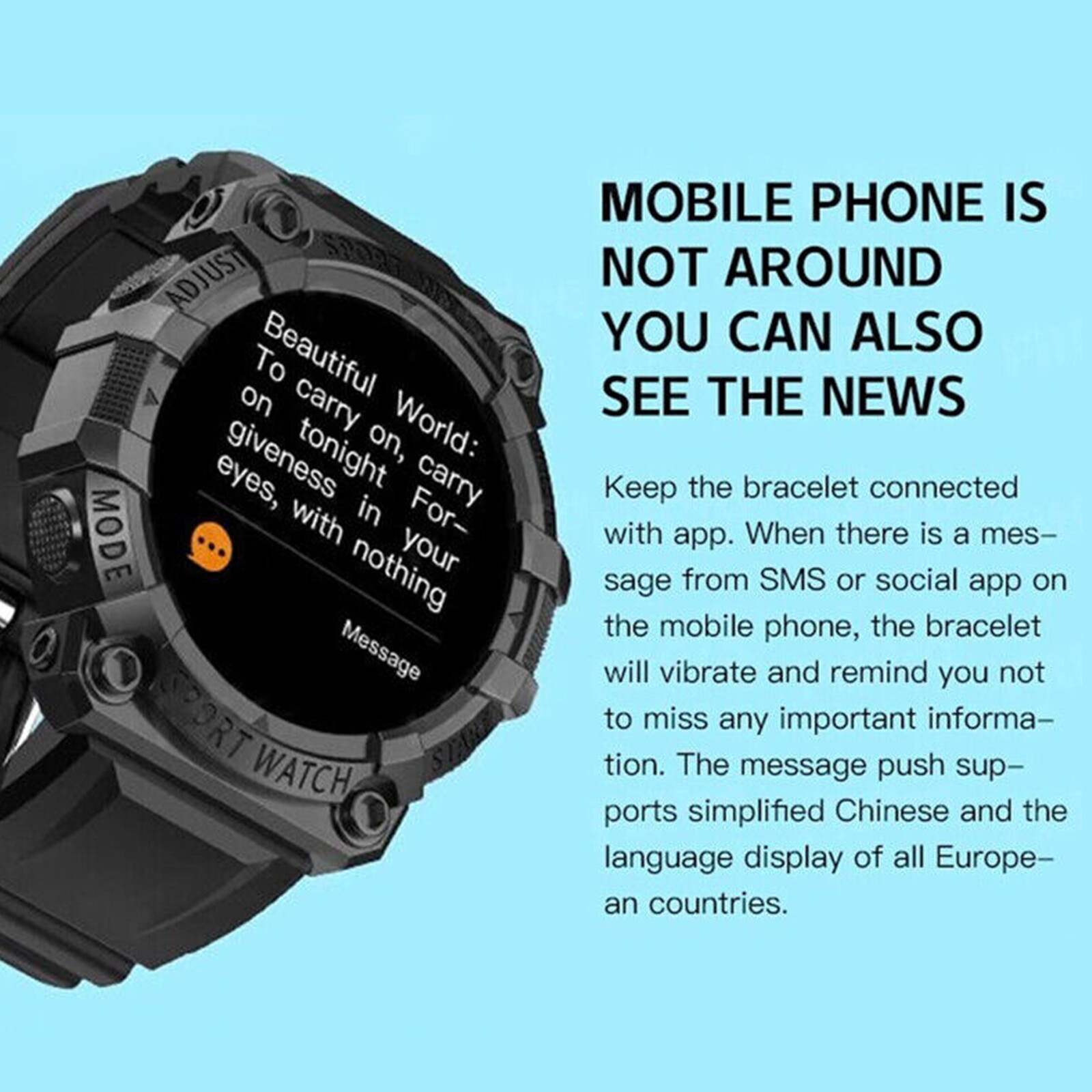 1.44″ Smart Watch For Men/Women Sports Fitness Tracker With Heart Rate Monitor