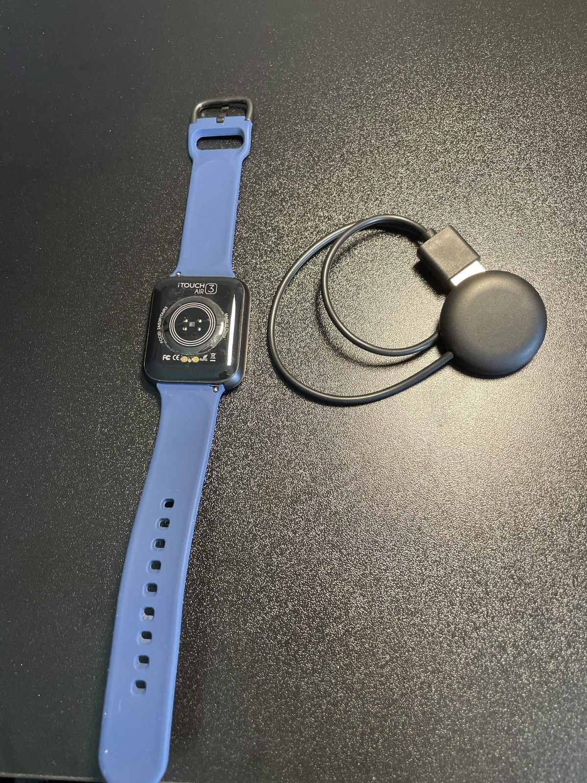 iTouch Air 4 Smartwatch: Blue Case w/ Blue Silicone Strap 41mm TA4M01-K06