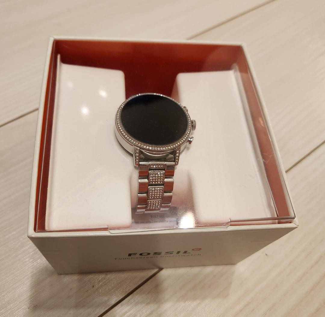 Fossil Gen 4 Venture Q Crystal Bezel Smartwatch Silver Wear OS