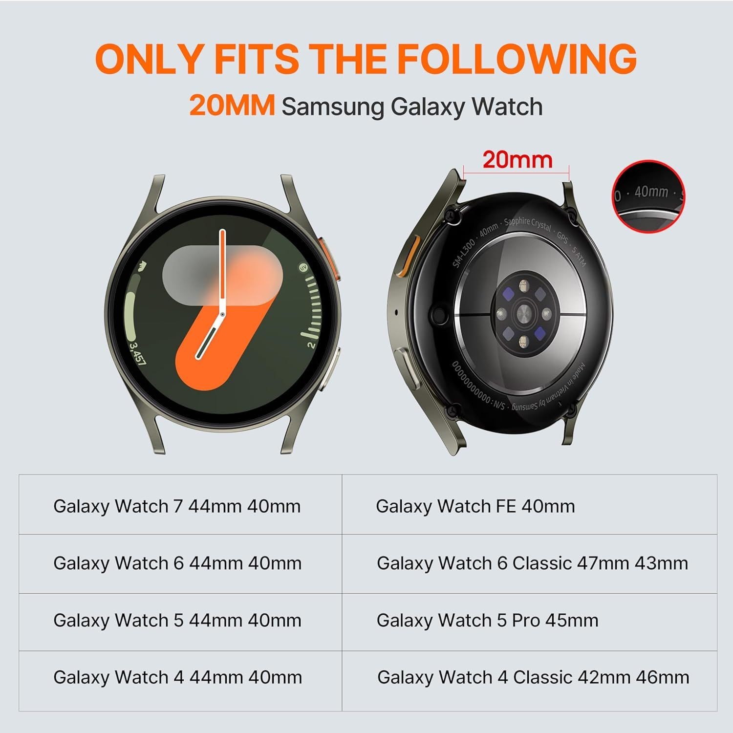 Breathable Magnetic Silicone Band for Samsung Galaxy Watch 6 40mm & 44mm