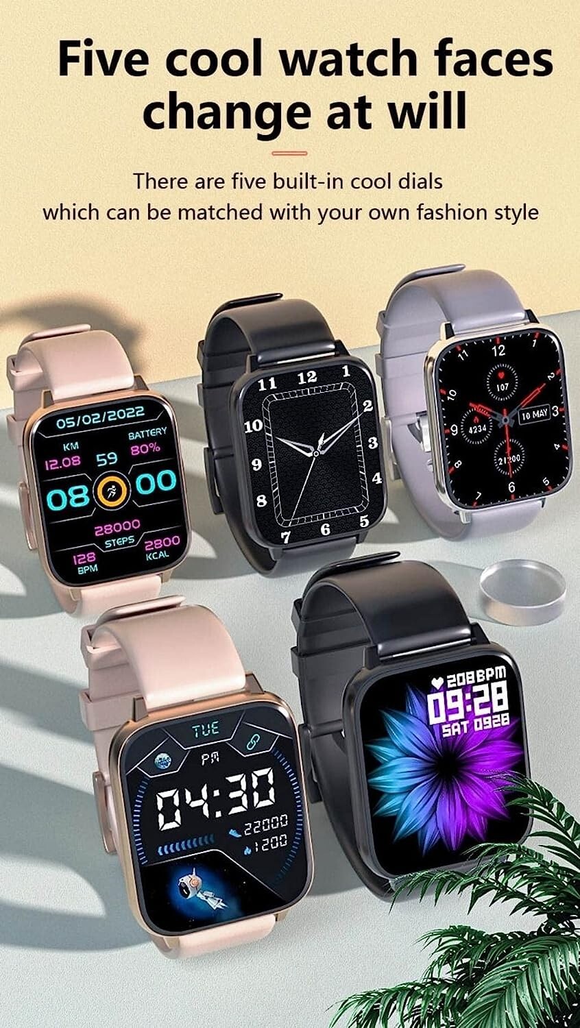 AE WS1 BT Call Notification Smart Watch Real Blood Oxygen Monitor Waterproof