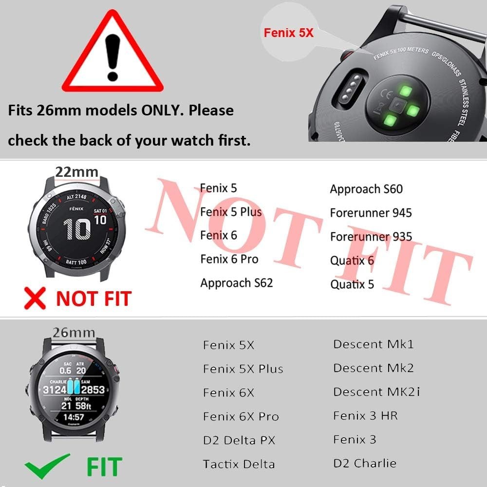 Colorful Quickfit Bands for Fenix 3/Descent MK