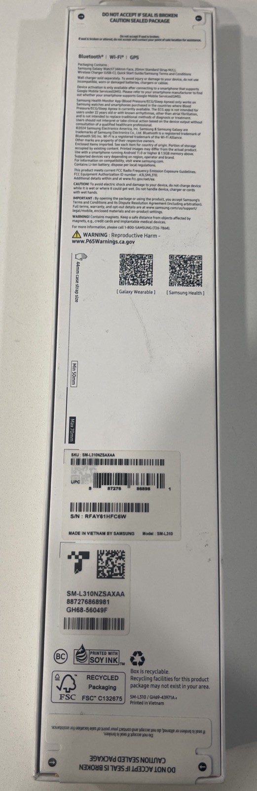 Samsung Galaxy Watch 7 44mm Bluetooth AI Smartwatch