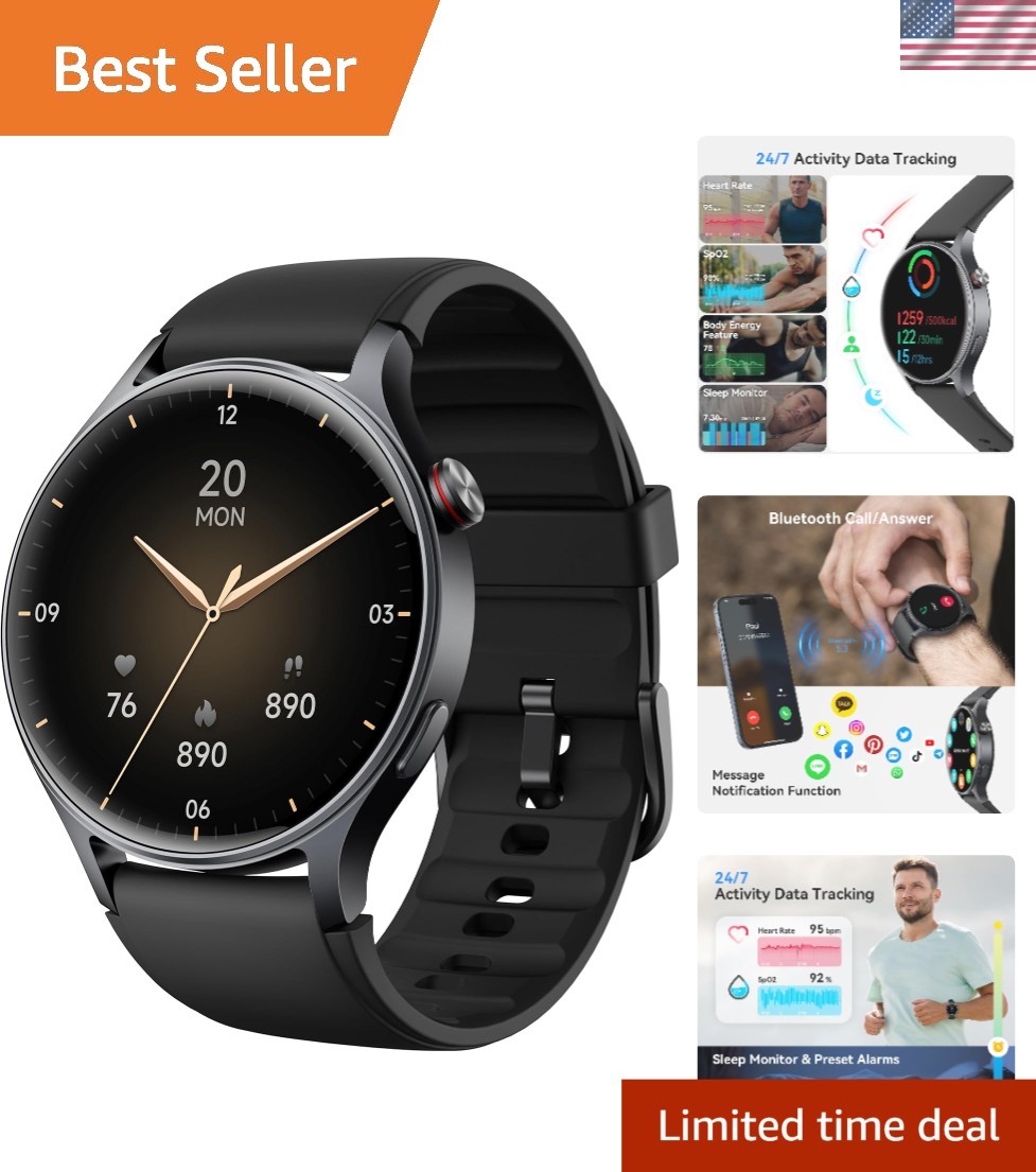 Advanced Smartwatch with Health Tracking – 110 Sport Modes, Make Calls Anywhere