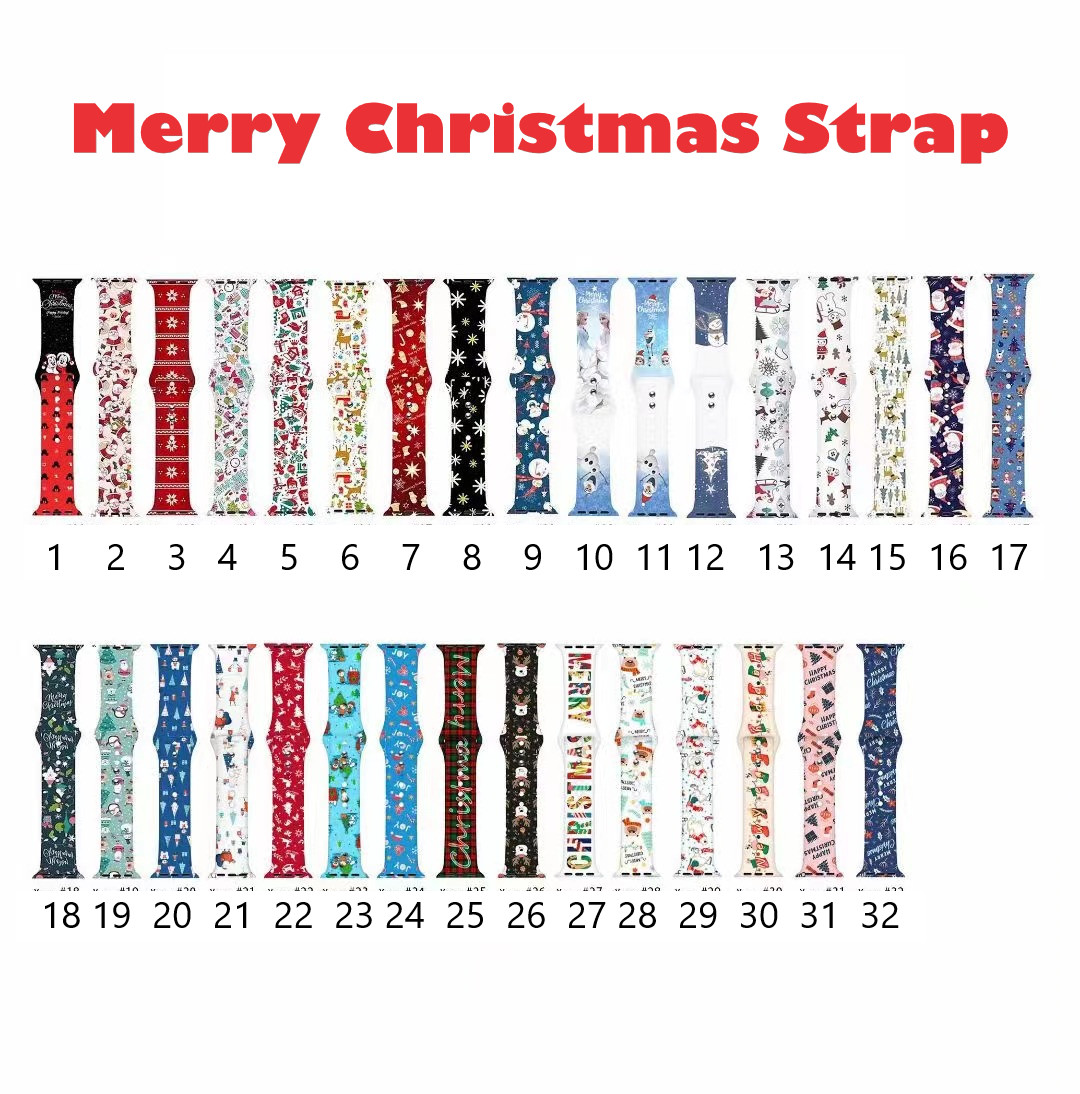 Christmas Strap T500 X6 W4 W68 T5 Pro K90 X7 FT50 FT60 Q99 W26 U78T Smart Watch