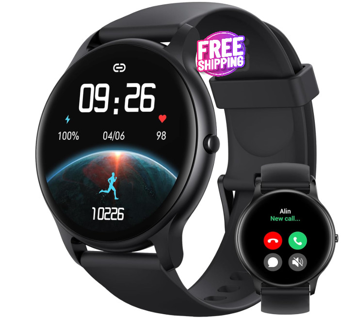 Reloj inteligente para hombres y mujeres,compatible con iPhone,Samsung NUEVO US