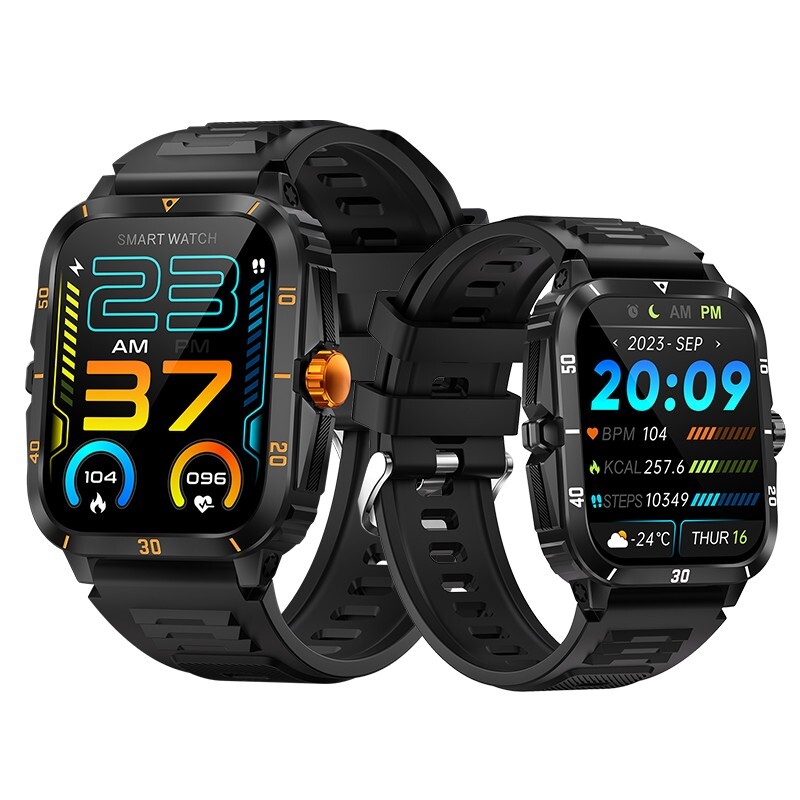 Smart Watch with 1.96″ IPS Full Touch Screen, IP67 Waterproof, Fitness Tracker