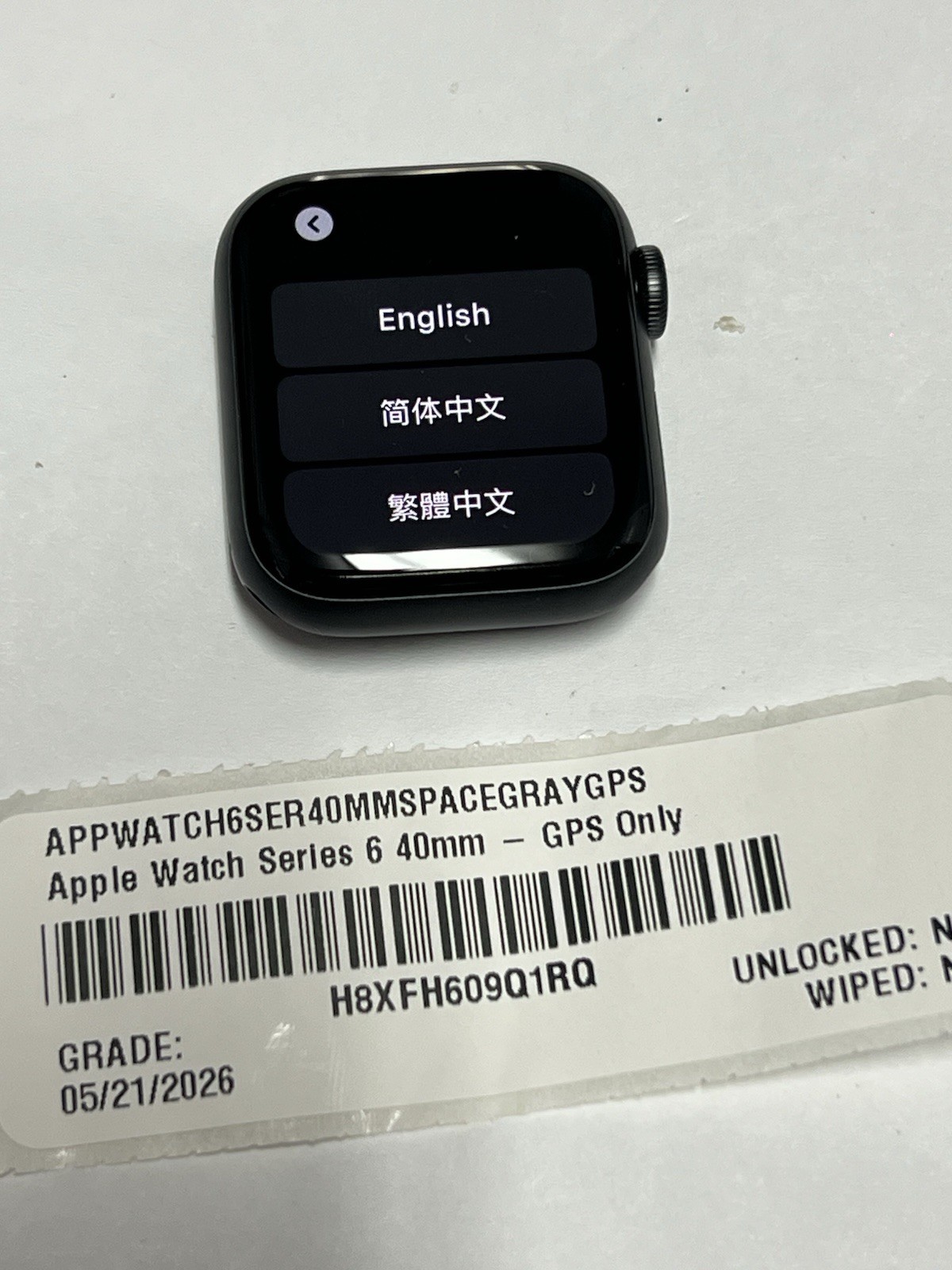 Apple Watch Series 6 40MM (GPS ) aluminum- read
