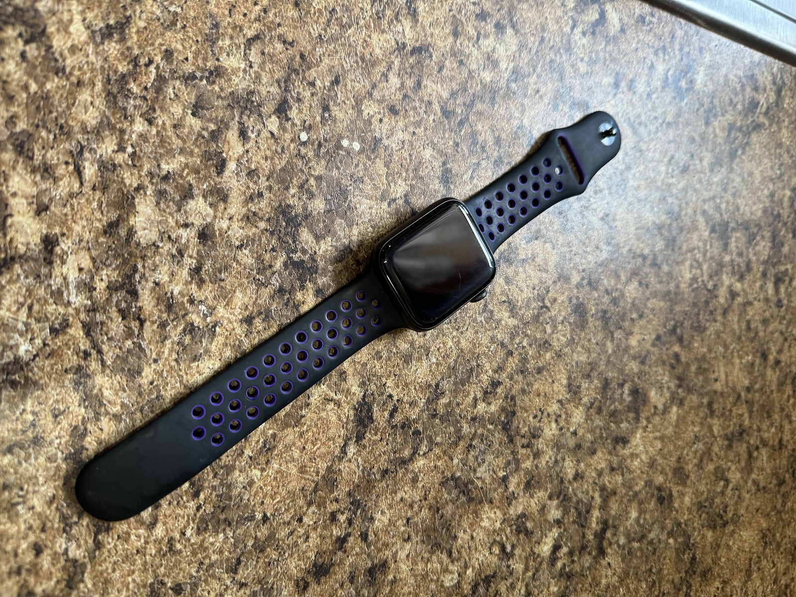 Apple Watch Series 6 44mm Space Gray Aluminum Case with Black Sport Band -…