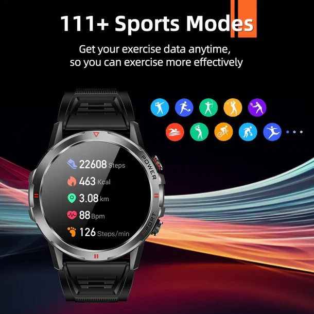 Weofly Explorer Navy 1.43″ AMOLED Display Bluetooth Call Waterproof Sport Watch