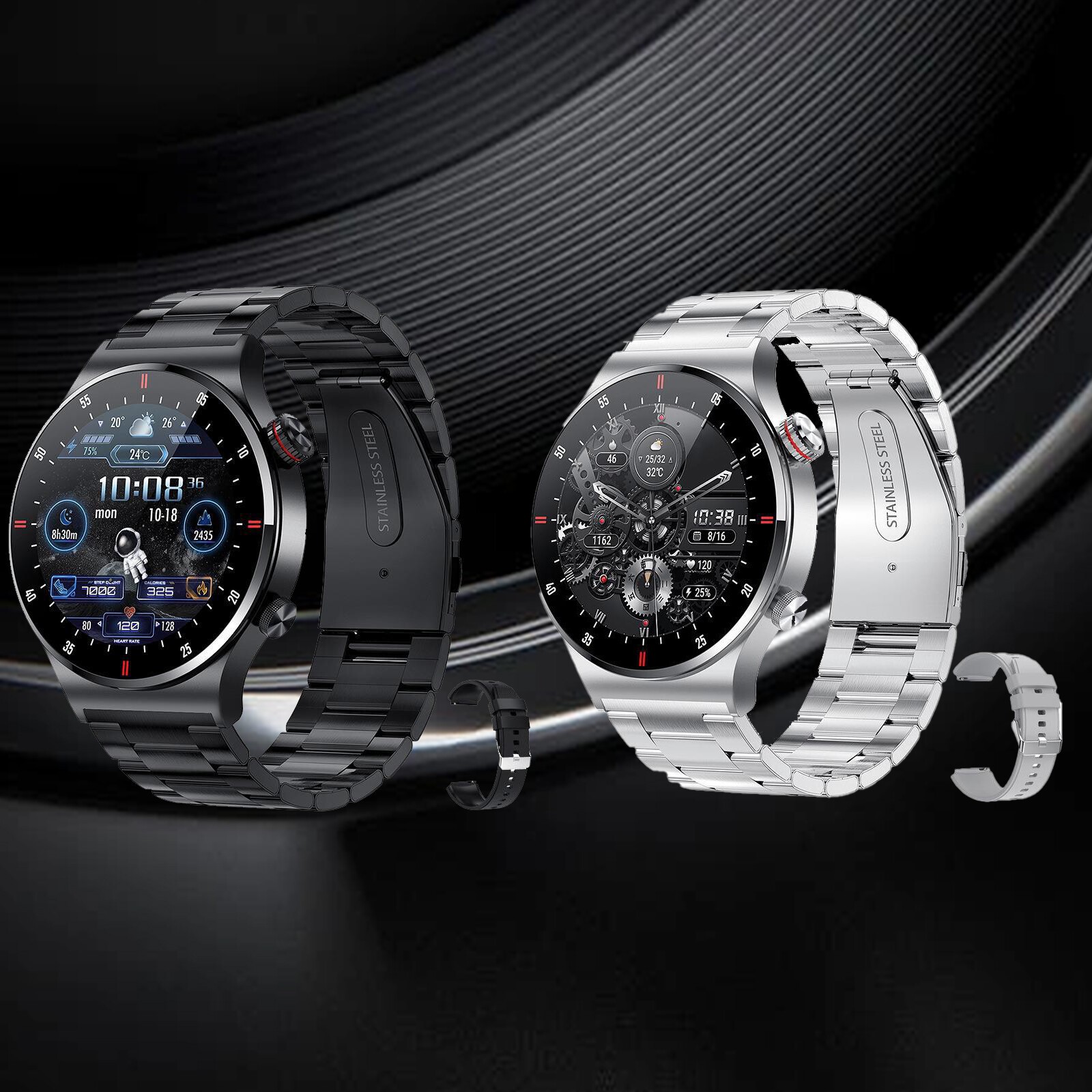 New Smart Watch Men Waterproof Smartwatch Bluetooth for iOS/AndroidEO