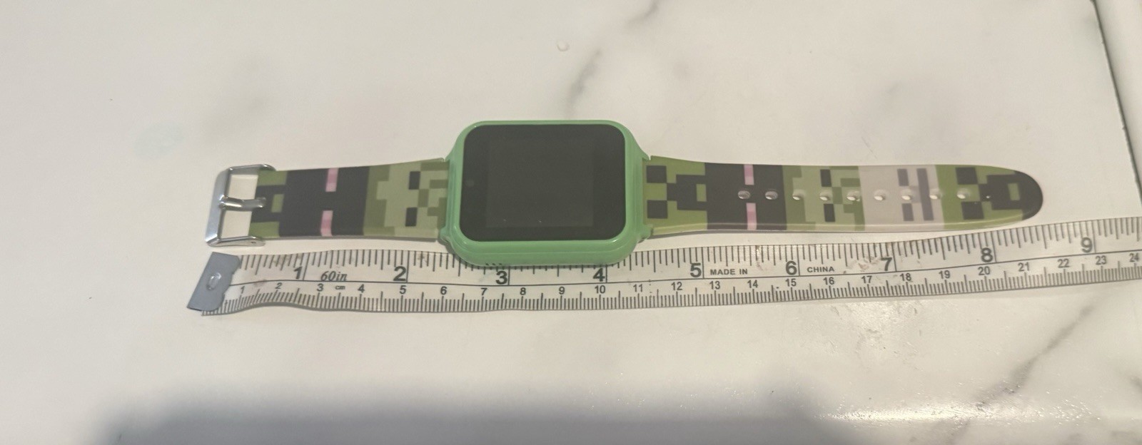 Minecraft Touchscreen Kids Smart Watch MIN4130AZ 40mm Green Silicone Camo