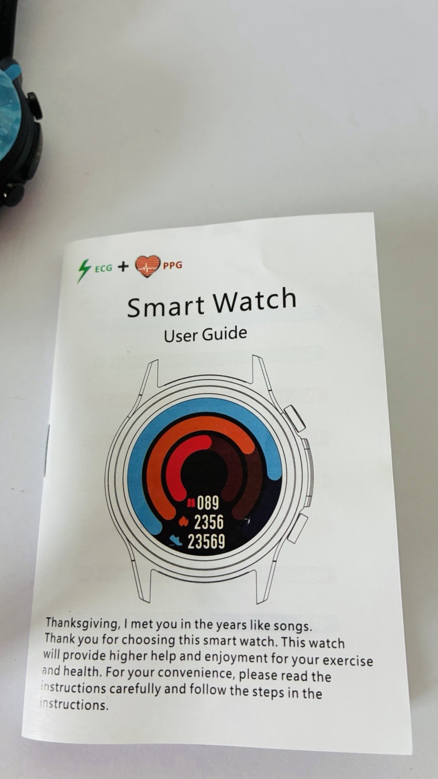 Chiyarul Smartwatch For Android Or Apple Phone Exercise And Health ECG & PPG