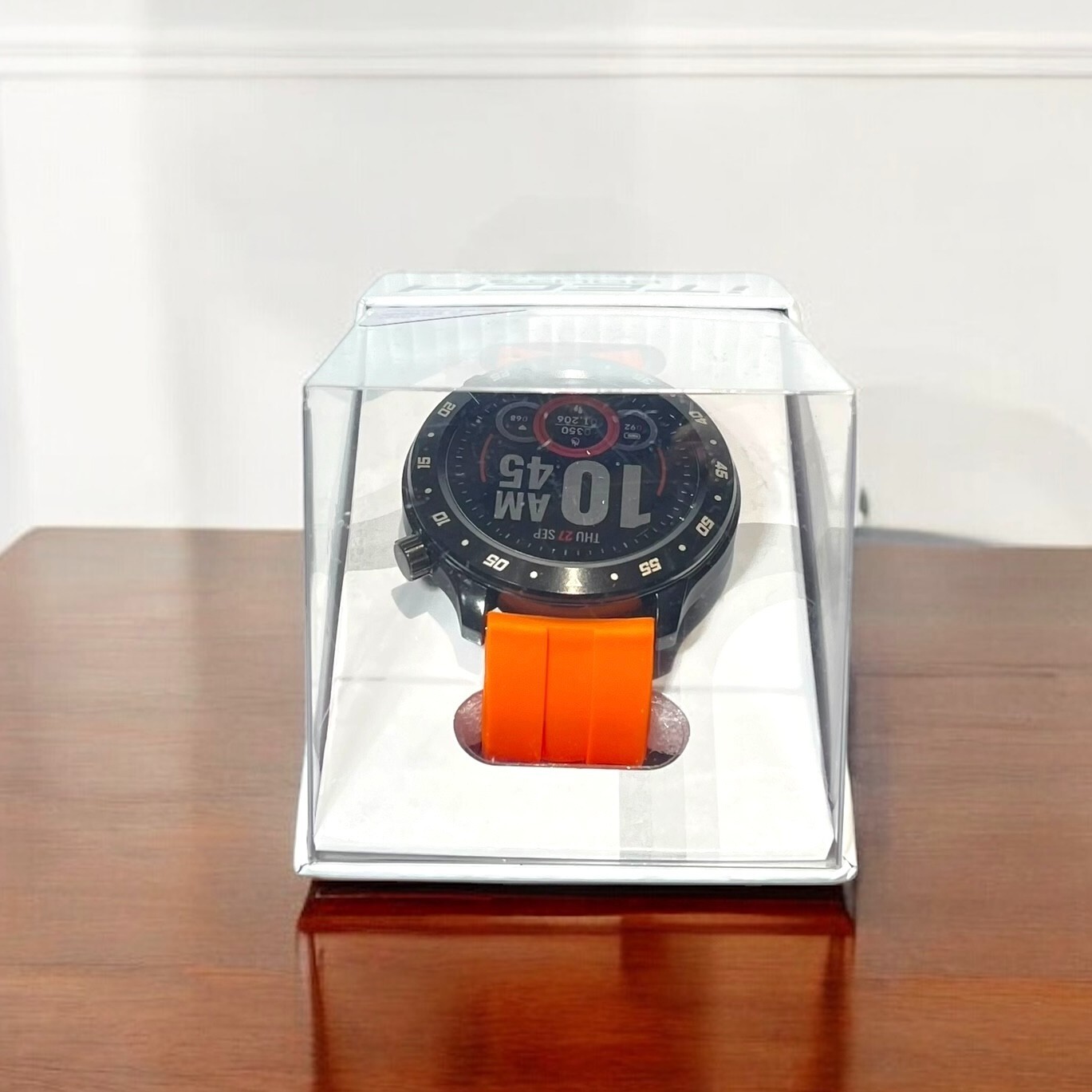 iTech Bold 3 Smart Watch Fitness Tracker Unisex Orange Bluetooth Silicone Strap