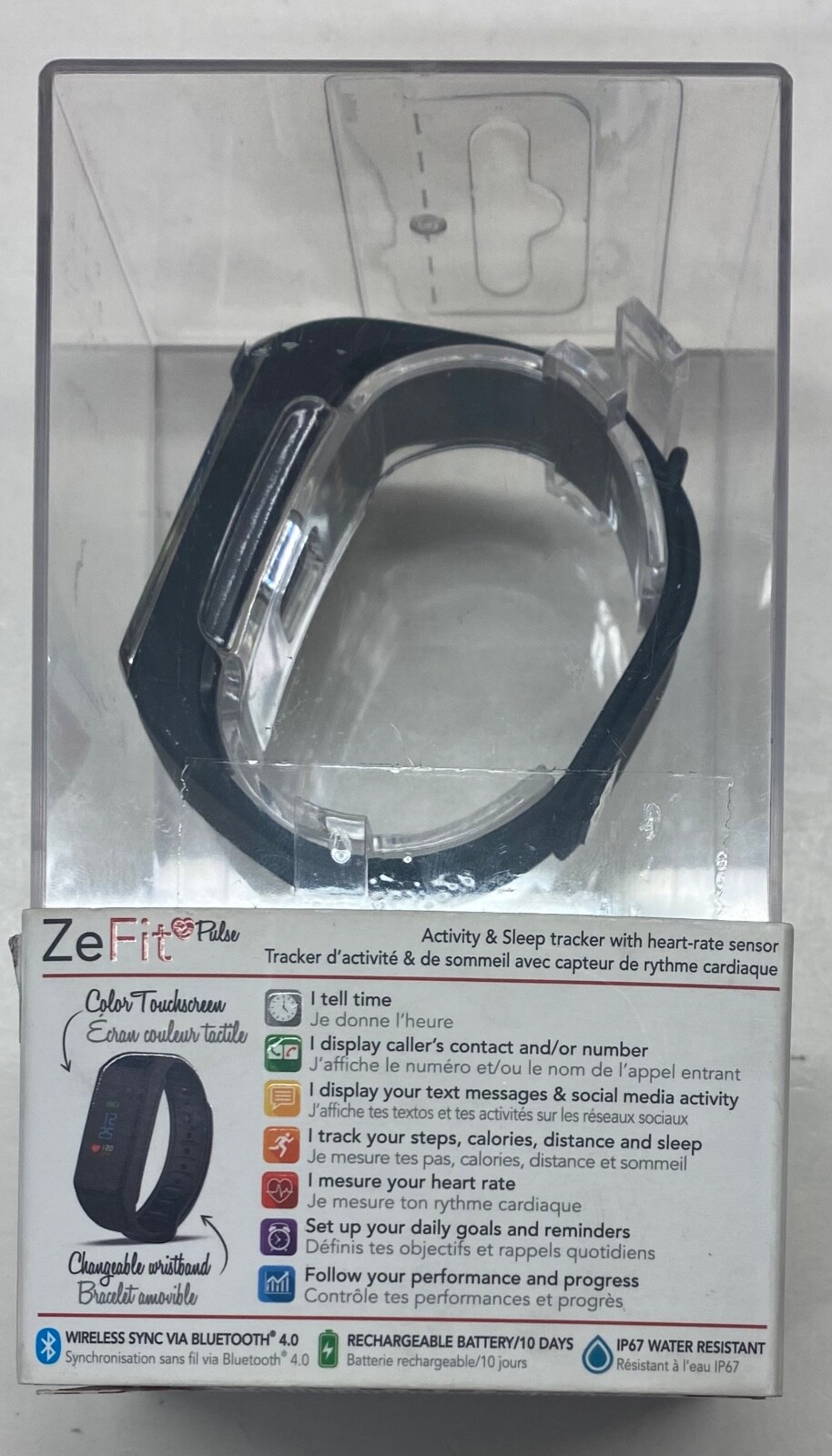 My Kronoz ZeFit2 Activity Tracker Smart Band – Black