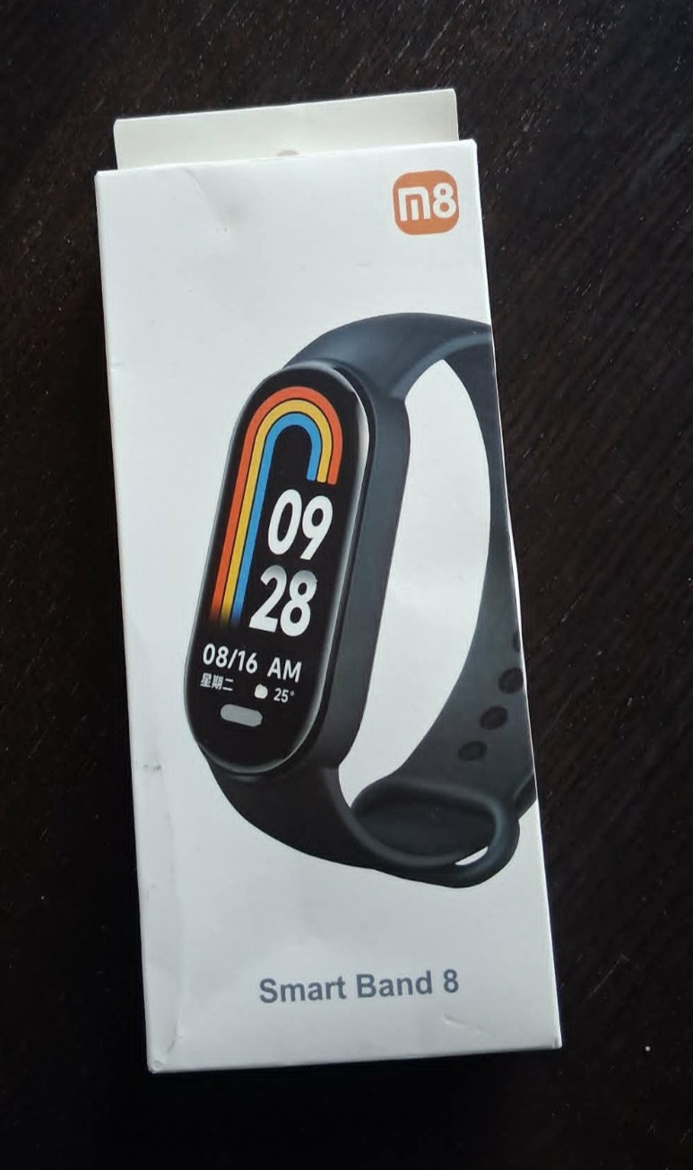 M8 Smart Band 8, Bluetooth, 8 features, Android 4.0+, Charging Clip, Standby 45d