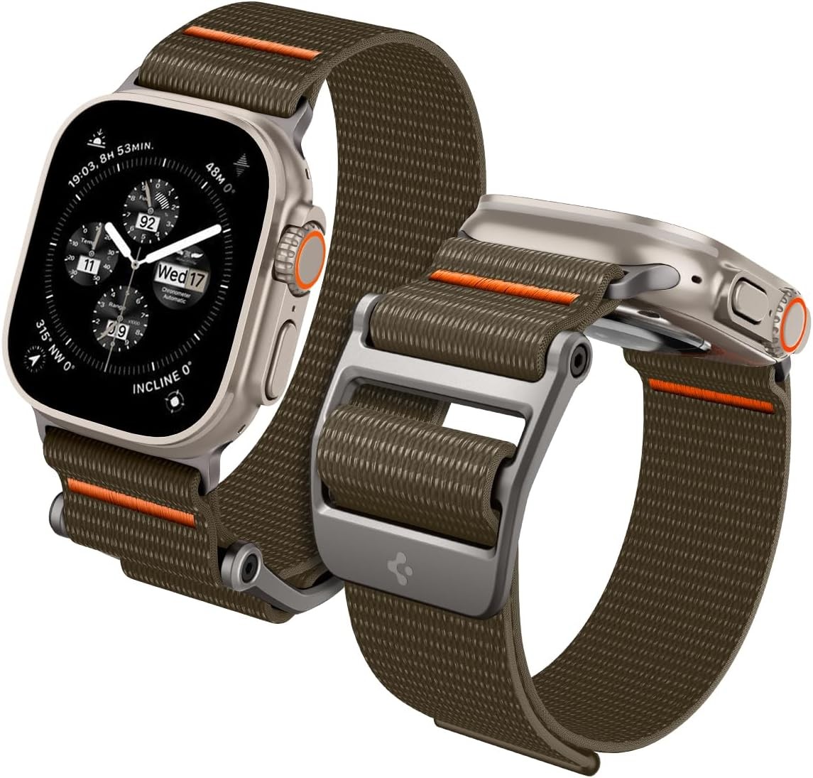 DuraPro Flex Adjustable Solo Loop Strap for Apple Watch Ultra 49mm, Series 11 46