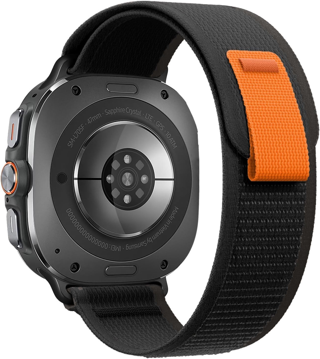 Only Strap For Samsung Galaxy Watch Ultra 47mm Rugged Fabric Nylon Sport Loop