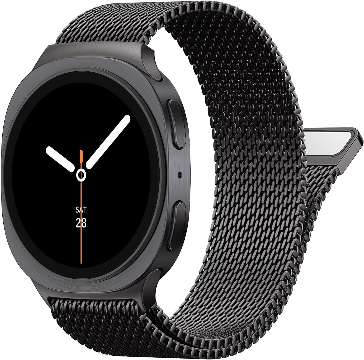 Metal Band for Samsung Galaxy Watch 8 40mm/44mm, Magnetic Milanese Loop Strap