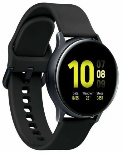 $249 MSRP- Samsung Galaxy Watch Active 2 SM-R830 40mm Aqua Black- Defective