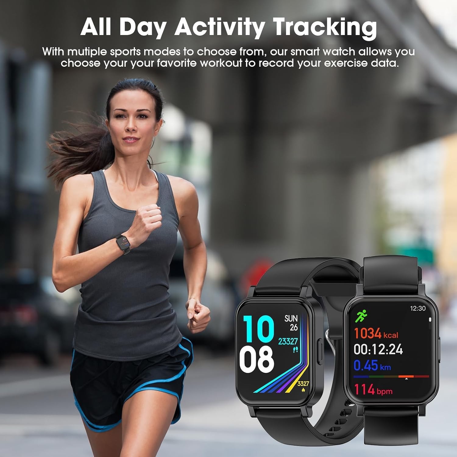 Luxury Fitness Tracker Smart Watch: Real-Time Heart Rate, Sleep & Oxygen Monitor