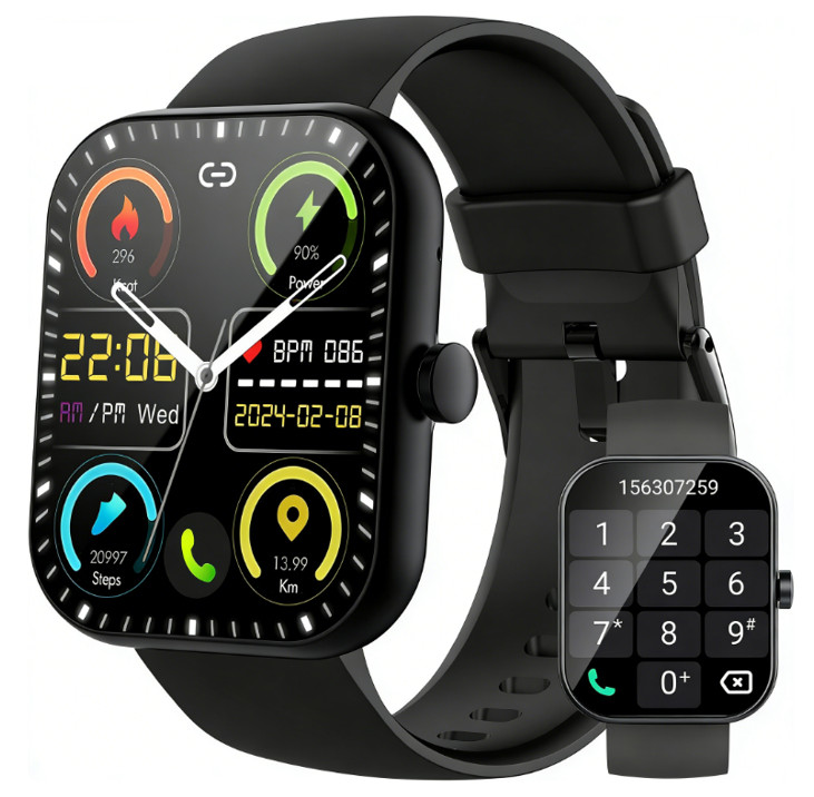 Smart Watch, Fitness Tracker 1.96″ Touch Screen Fitness Watch