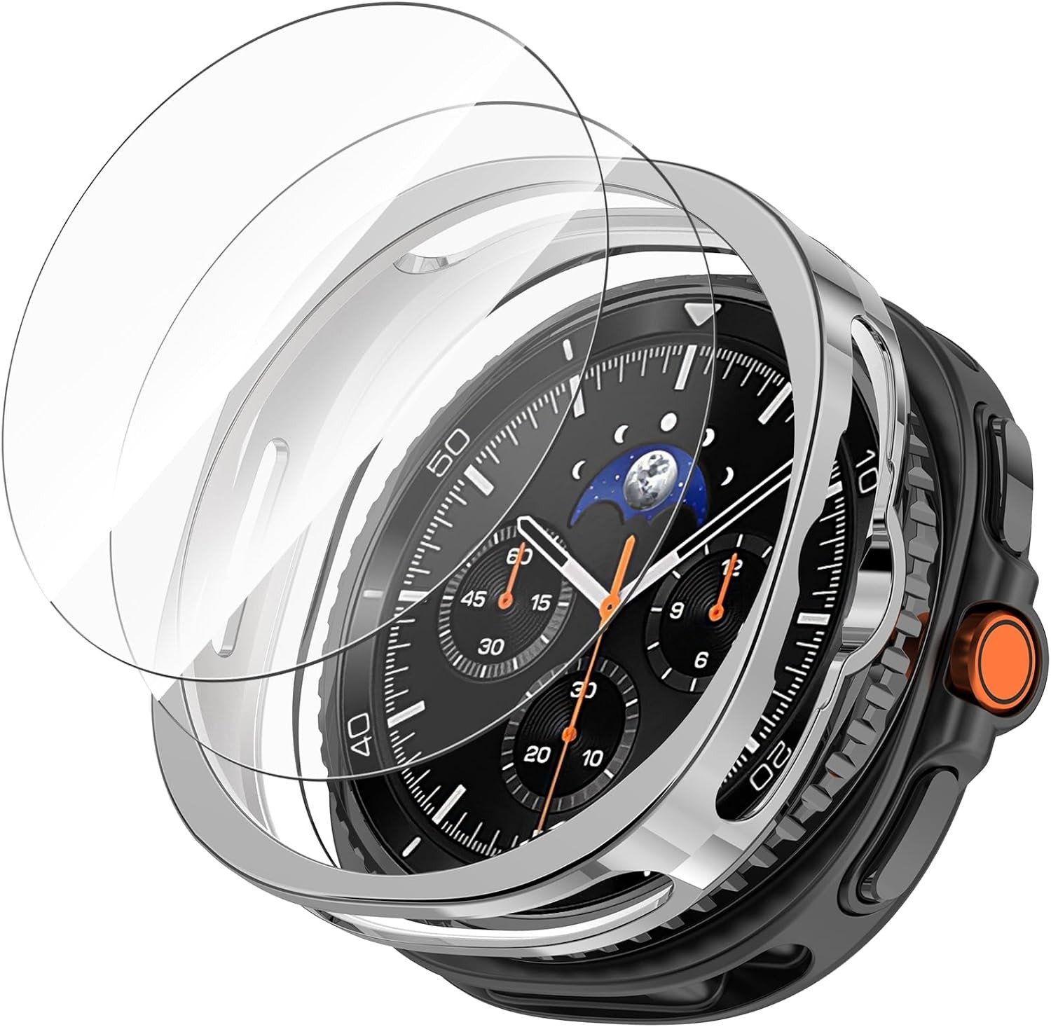 2+1 Pack Case & Screen Protector for Galaxy Watch 8 Classic 46mm