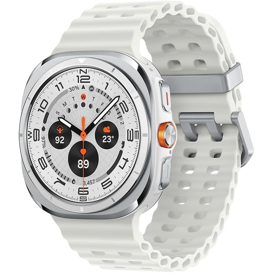 For Generic Galaxy Watch Ultra (2024) 47mm GPS + Bluetooth -Titanium White USA