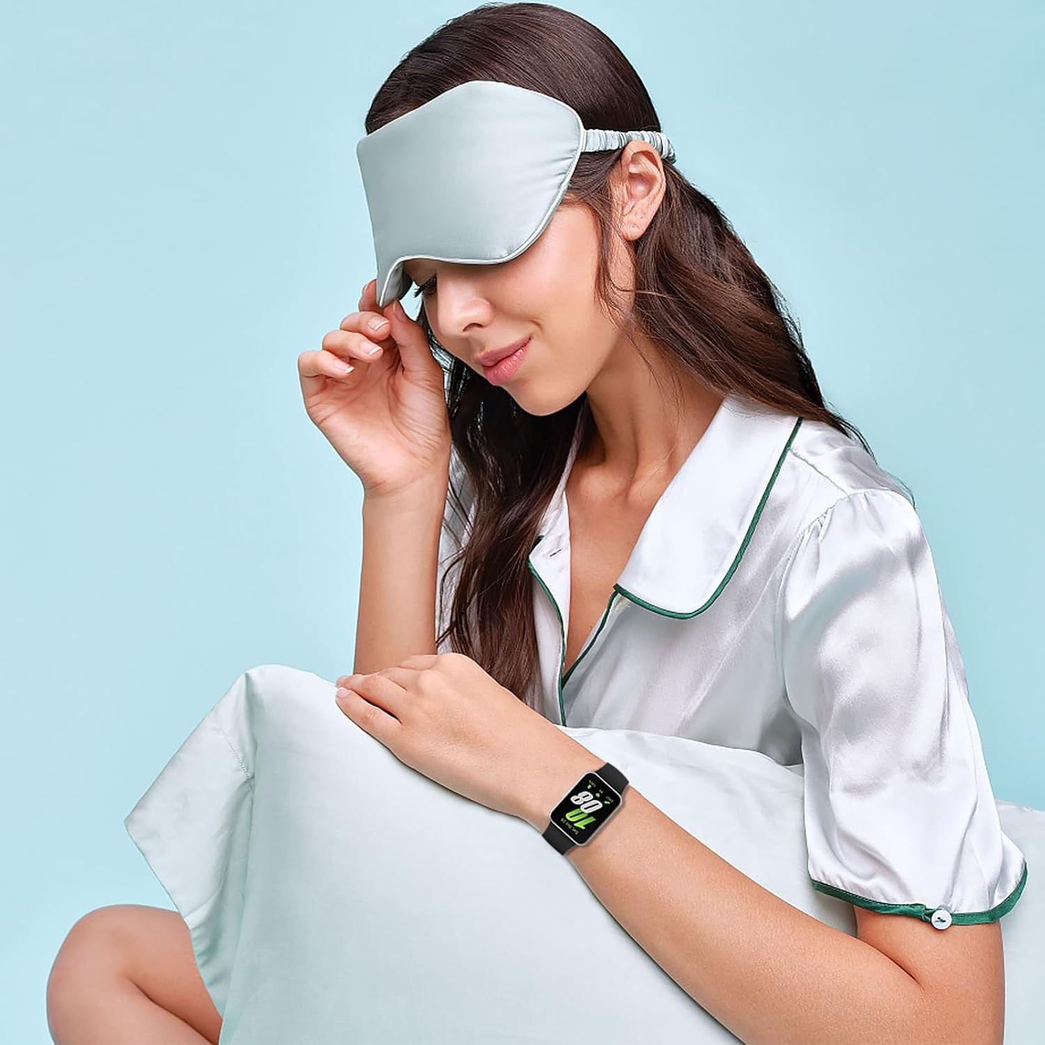 Adjustable Silicone Band for Samsung Galaxy Fit 3 SM-R390 – Black Replacement St