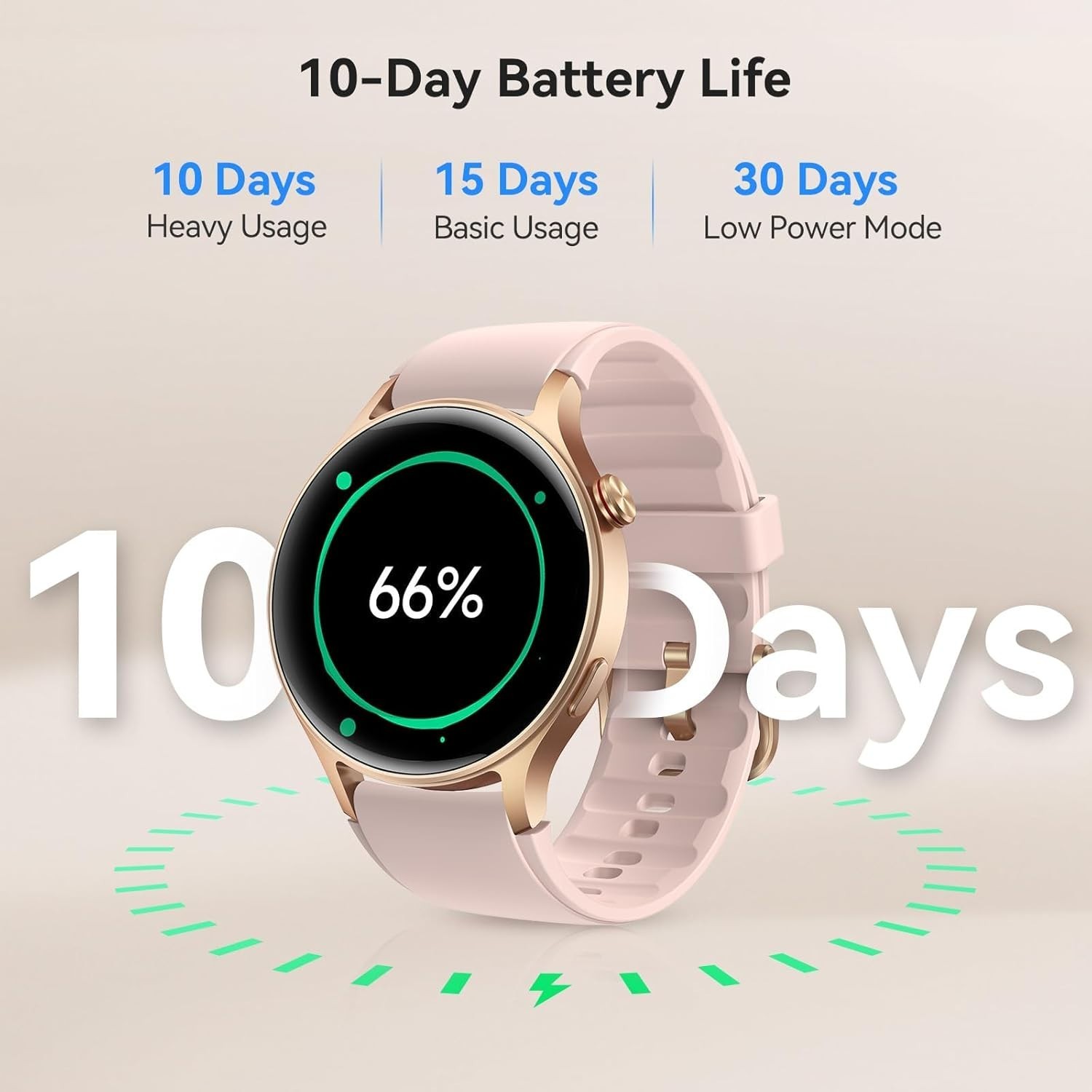 Aeac AR-01 Smart Watch Fitness Tracker with Heart Rate 3ATM Waterproof for Women