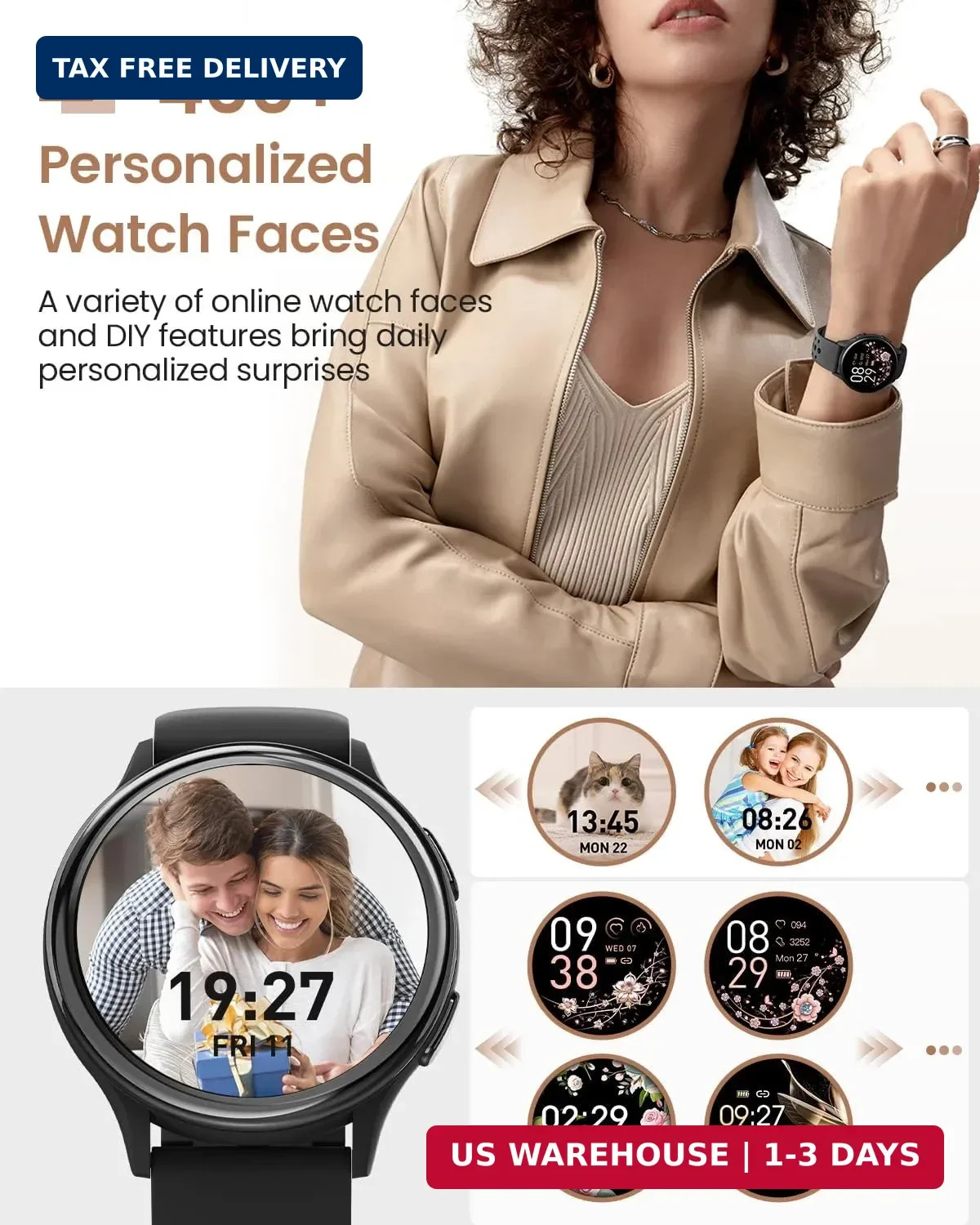 Smart Watches for Women & Men(Answer/Make Calls), Activity Smart Watch with 24/7