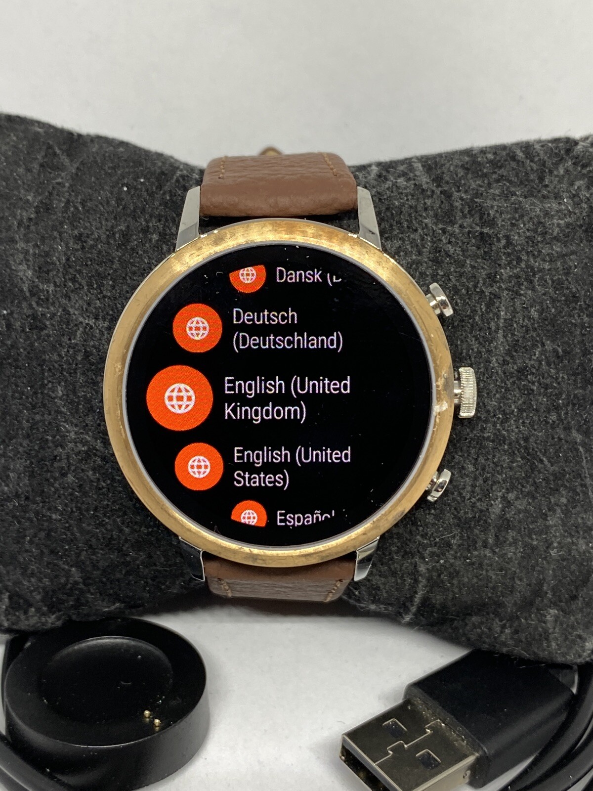 Fossil Gen 4 Authentic Digital Dial Smart Watch Custom Band FTW6016 LT349