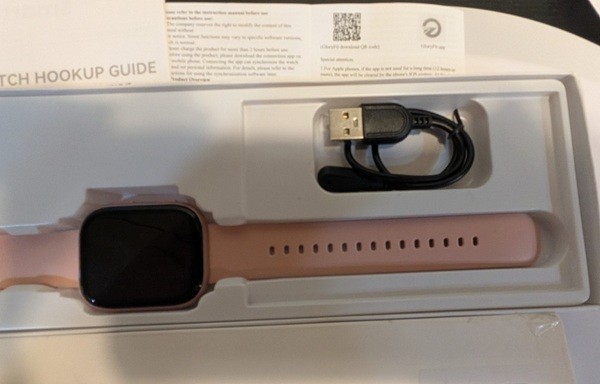 1.85″ HD Screen Smart Watch Women Phone Messages Fitness Tracker PINK