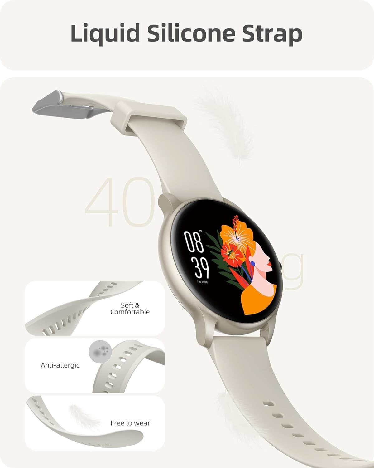 All-in-One Fitness Tracker Smartwatch with Heart Rate and Sleep Monitoring