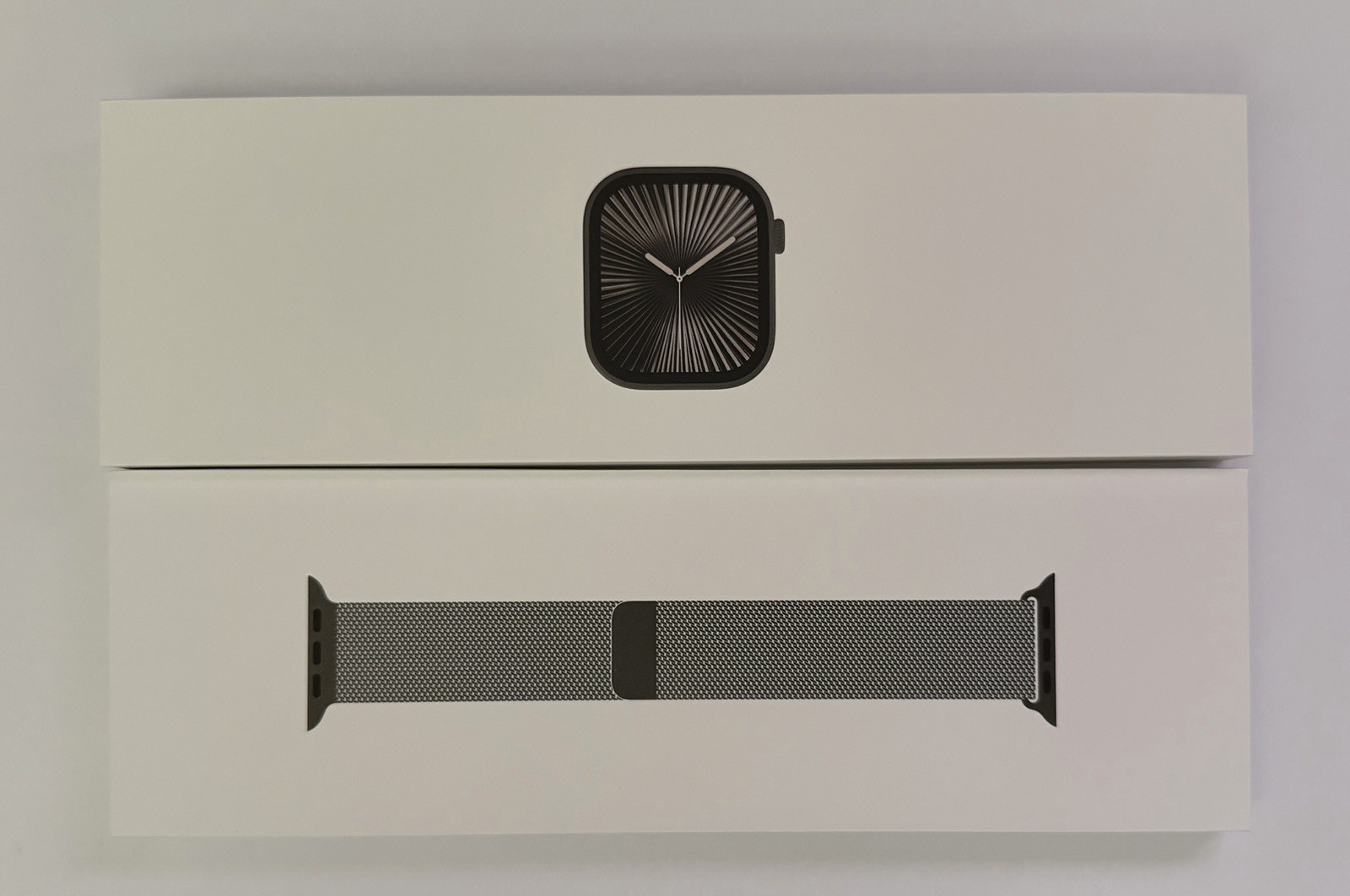 Apple Watch Series 10 46mm GPS + CELLULAR Titanium Slate Milanese Band M/L