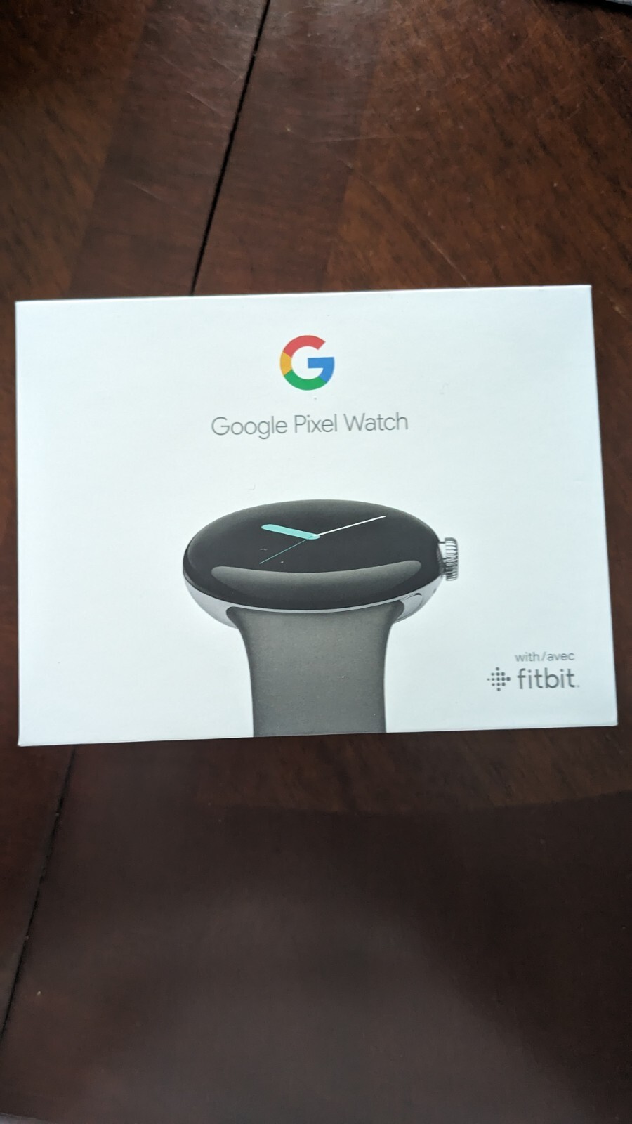 Google Pixel Watch 41mm Polished Silver Stainless Steel Case with Charcoal…