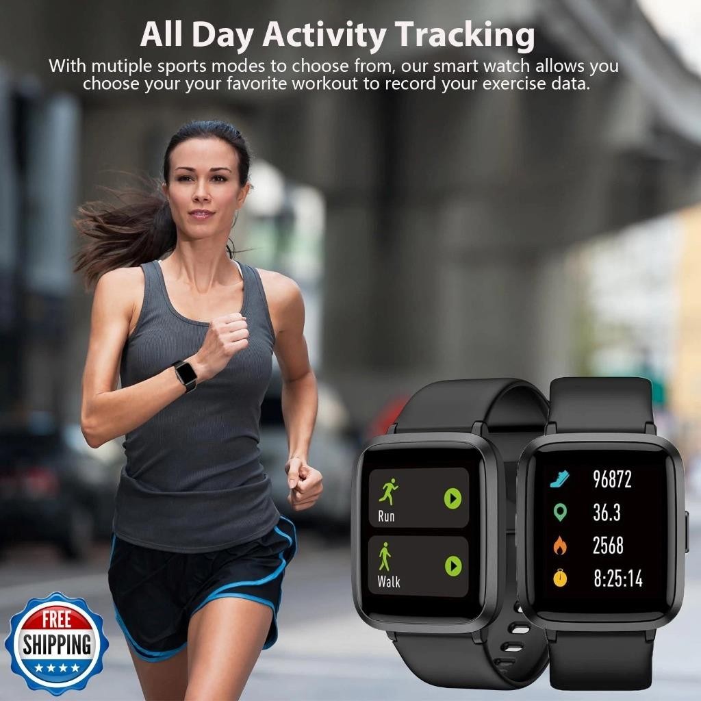 POIUZET Smart Watch NEW SEALED BOX Heart Rate, Calories, Pedometer Android & iOS