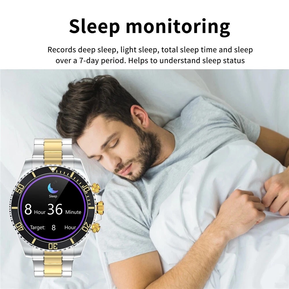Smartwatch Men’s Watches Stainless Steel Fashion Luxury Watch Health Monitoring