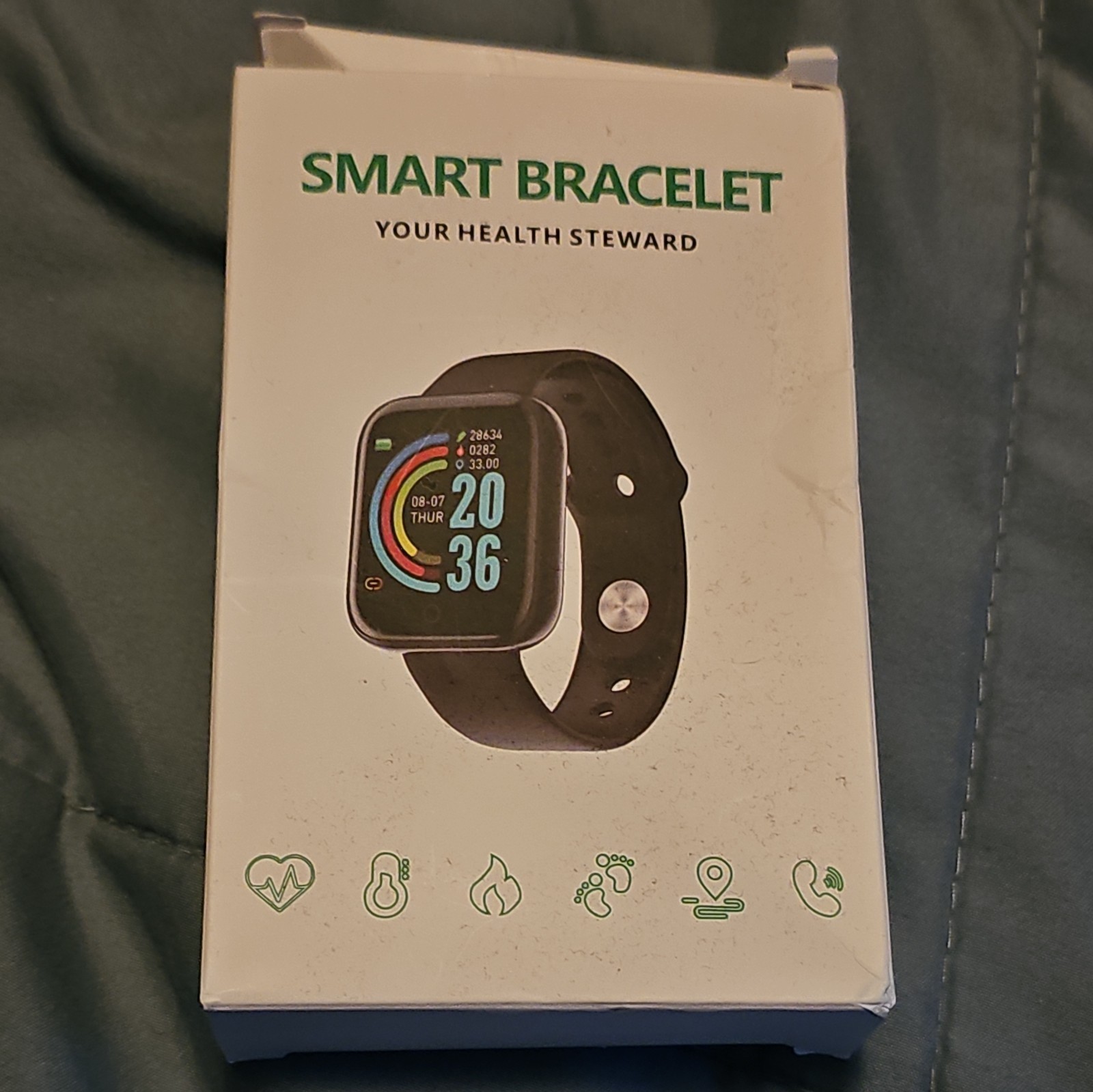 Smart Bracelet “Your Health Steward” Fitness Tracker/ Smart Health & HR Monitor
