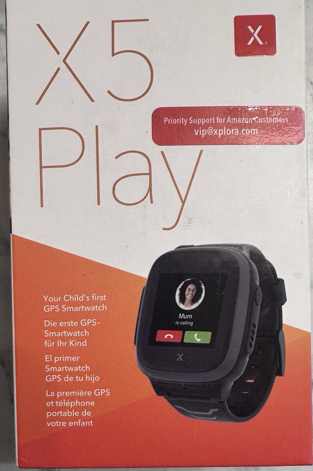 Xplora X5 Play Kids GPS Smartwatch Black Voice Call Camera Water Resistant
