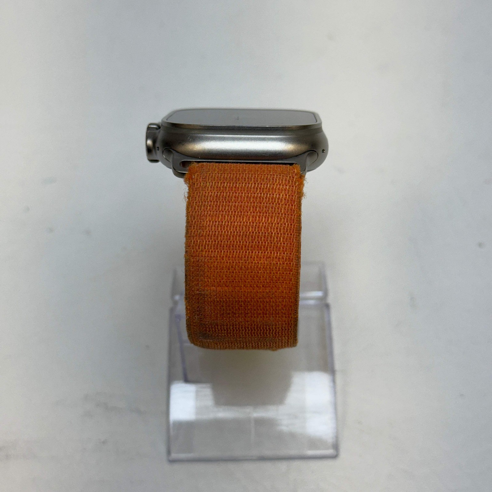 Unlocked Apple Watch Ultra 49MM Natural Titanium Orange Alpine Loop MQEU3LL/A