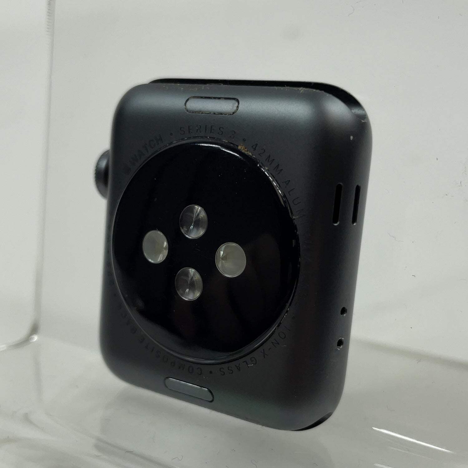 GPS Only Apple Watch Series 3 42MM Space Gray Aluminum Black Sport Band A1859