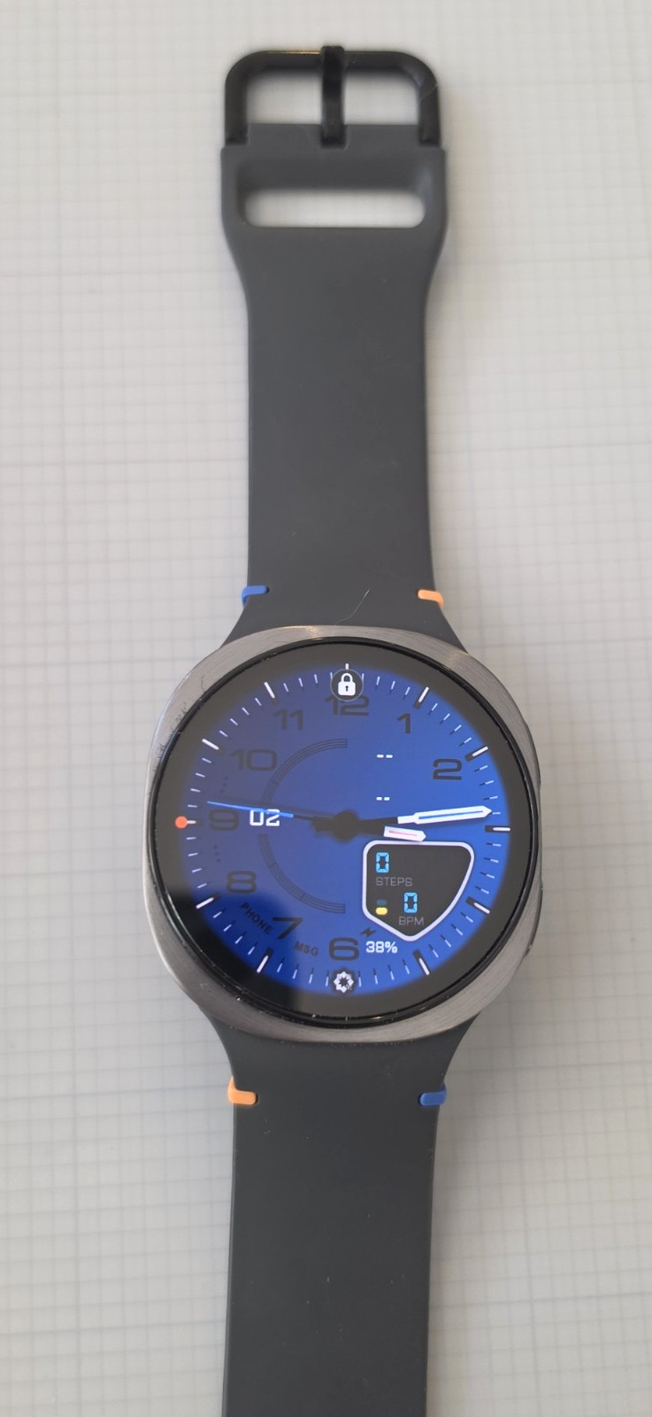 Samsung Galaxy Watch 8 44mm Graphite Smartwatch SM-L330 Unlocked with extras
