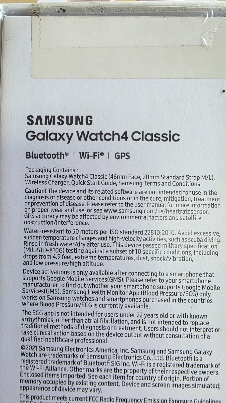 Samsung Galaxy Watch 4 classic Bluetooth/Wi-Fi/GPS 46mm Smart Watch – Good