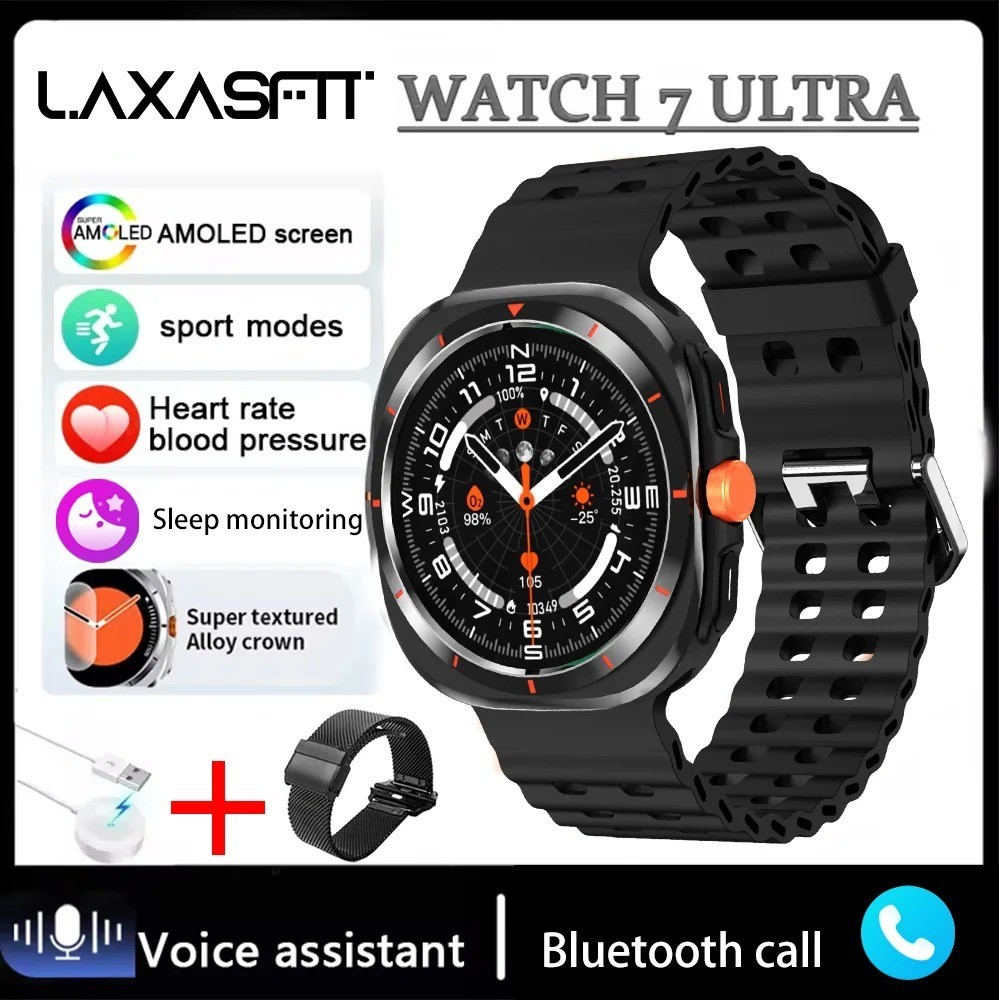 2025 Smartwatch Men Women AMOLED GPS Bluetooth Call Fitness Tracker Gym Fun Gift