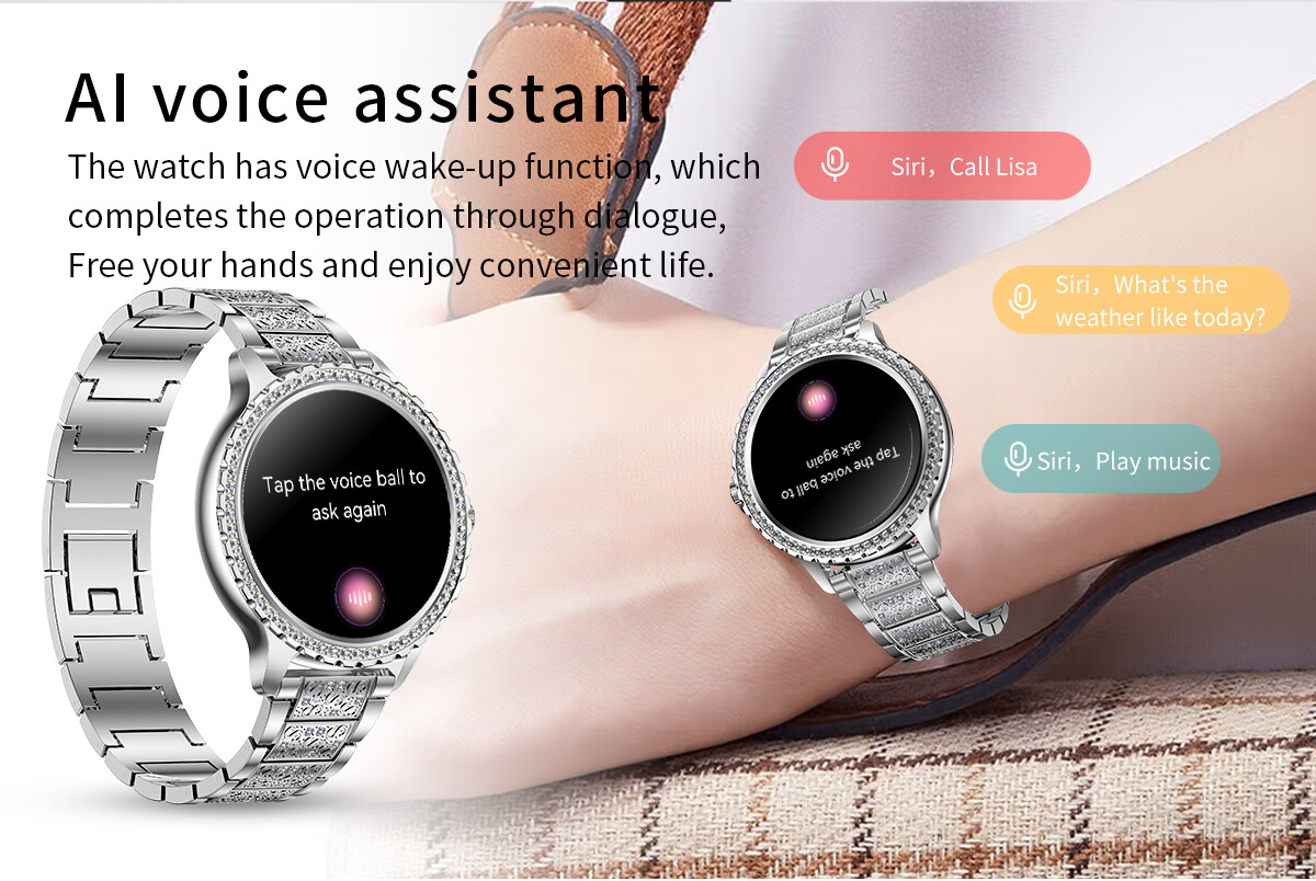 Smart Watch For Girls Women Smartwatch Bluetooth Sport Watch For iOS Android