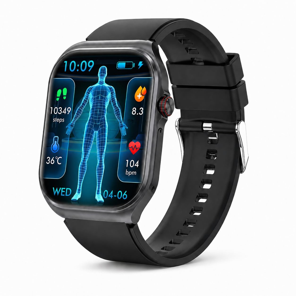 Nicdeix Smart Watch for Adults & Seniors, 1.87″ Large Easy-to-Read Display, B…