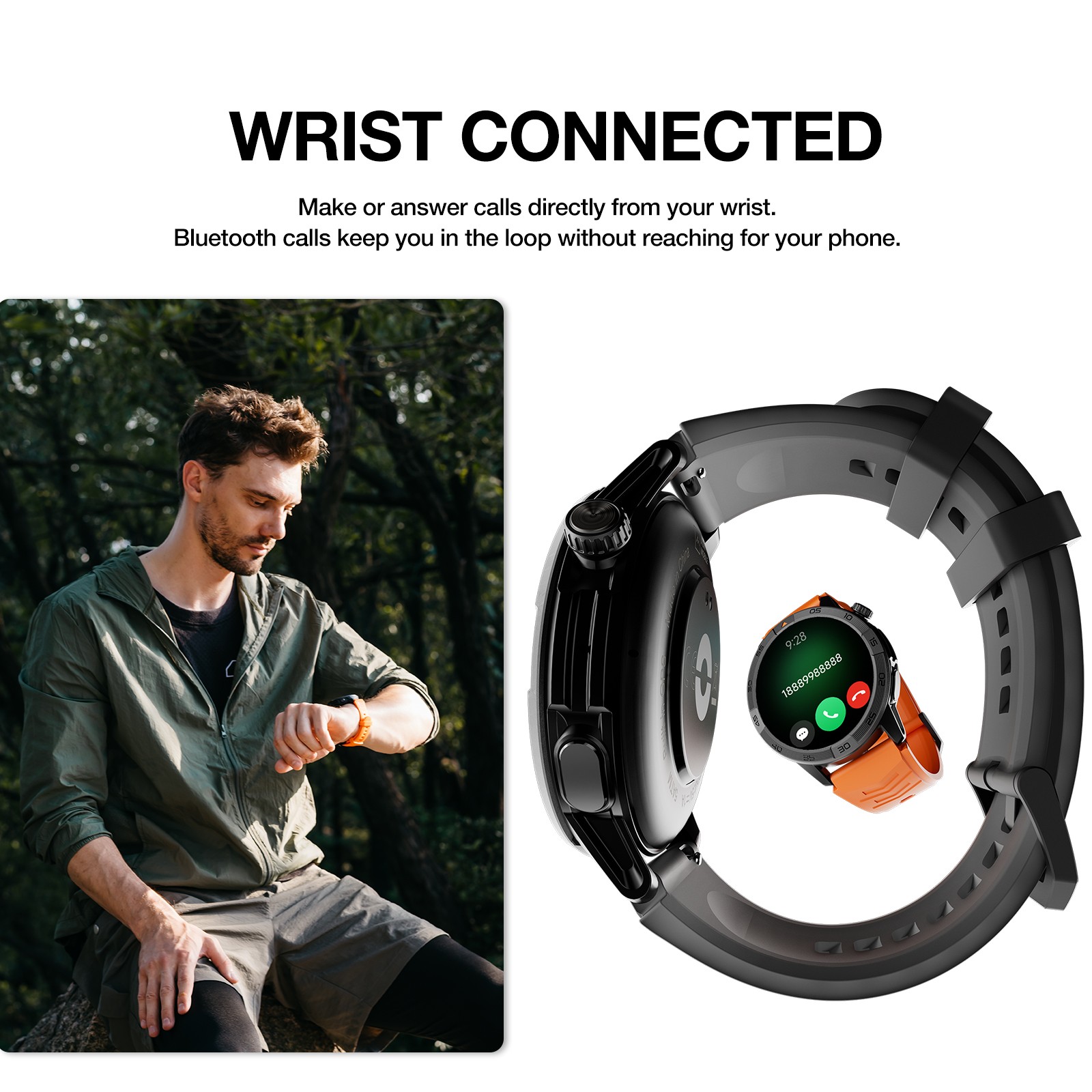 AGM Legion Pro Rugged Smart Watch GPS 5ATM IP68 Waterproof Smartwatch Bluetooth